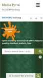 Mobile Screenshot of medienportal.siemens-stiftung.org